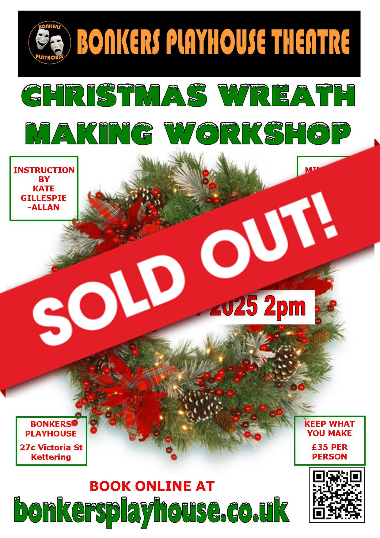 Sun 30th Nov 2025 Christmas Wreath Making Workshop