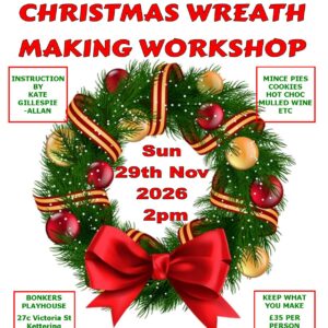 Sun 29th Nov 2026 Christmas Wreath Making Workshop