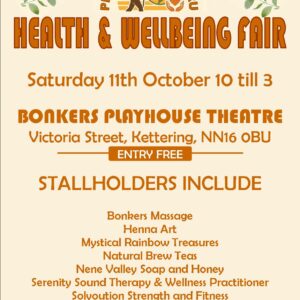 Sat 11th Oct 2025 Health & Wellbeing Fair