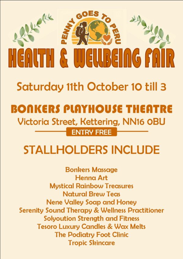 Sat 11th Oct 2025 Health & Wellbeing Fair