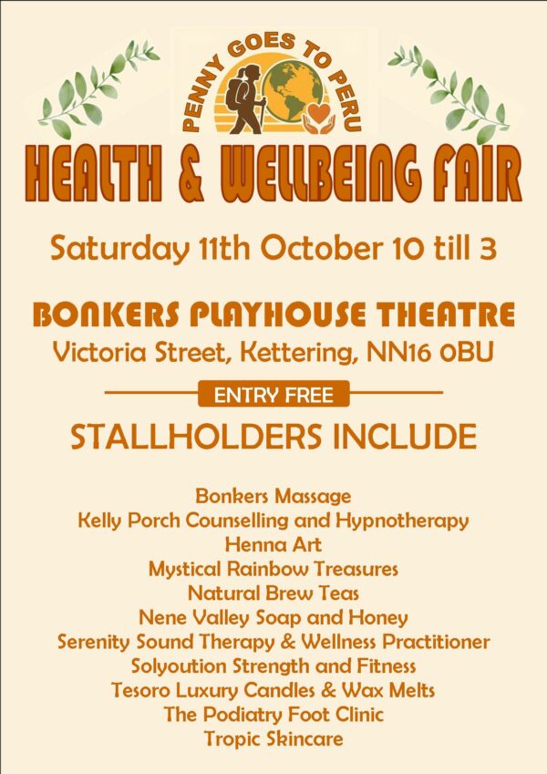 Sat 11th Oct 2025 Health & Wellbeing Fair